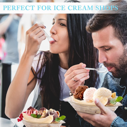 . 32 Piezas De 8 Oz Barcos Desechables De Banana Split Con