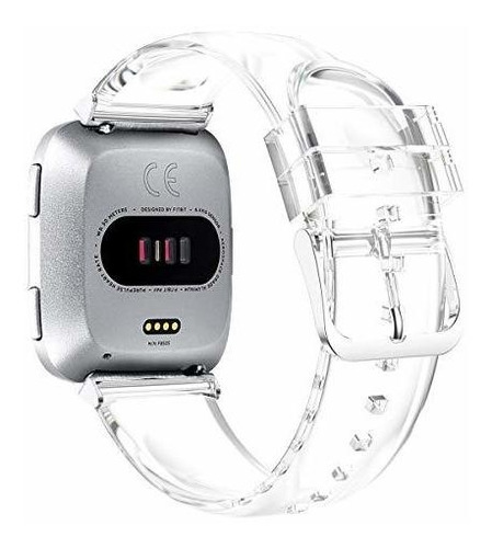 Compatible Con   Versa Bands Soft Tpu Clear Band Para T...