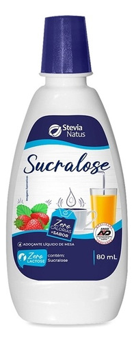 Adoçante Sucralose Stevia Stevia Natus 80ml