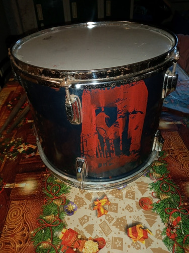 Timbal De Batería, Tiene Detalles, Incluye Baquetas.