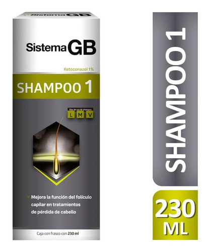 Shampoo Sistema Gb 1 Caida Cabello 230 Ml