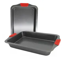 Comprar Asadera Set X 2 Asaderas Con Asas De Silicona