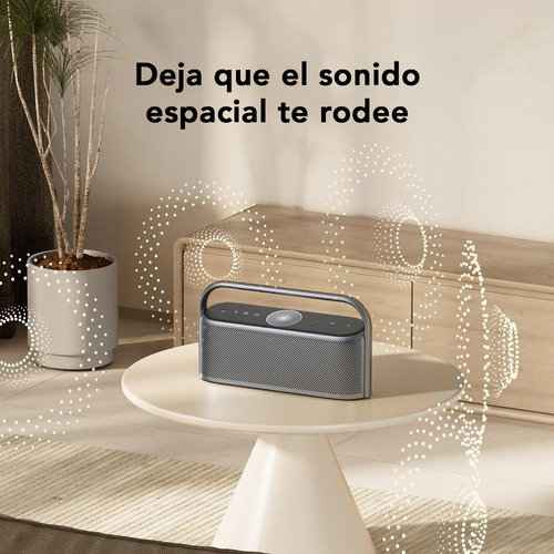 Bocinas Bluetooth Portátiles Soundcore Motion X600 con Audio Espacial Sonido de 50 W IPX7 Impermeable EQ Profesional Entrada AUX-in para Hogar Oficina Patio Trasero y Baño Color Negro