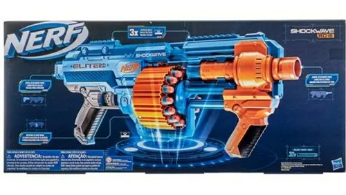 Nerf Elite 2.0 Shockware Lanca Dardos Metralhadora Rf E 9531