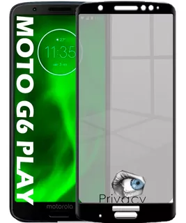 Película Vidro Privacidade 3d Espião Para G6 Play / Moto E5