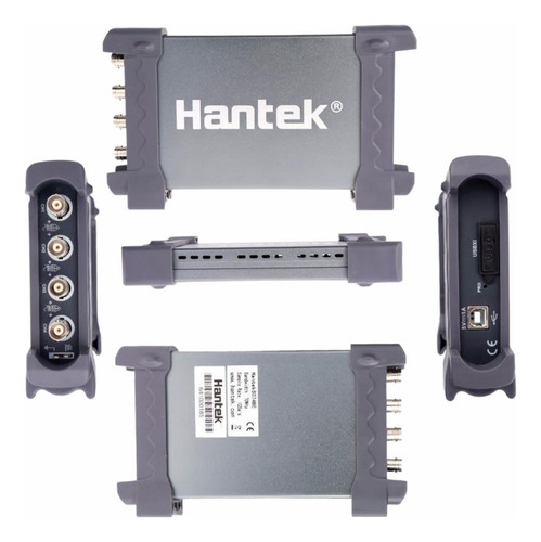 Osciloscópio Digital Automotivo Usb 4ch 70mhz Hantek 6074be preto