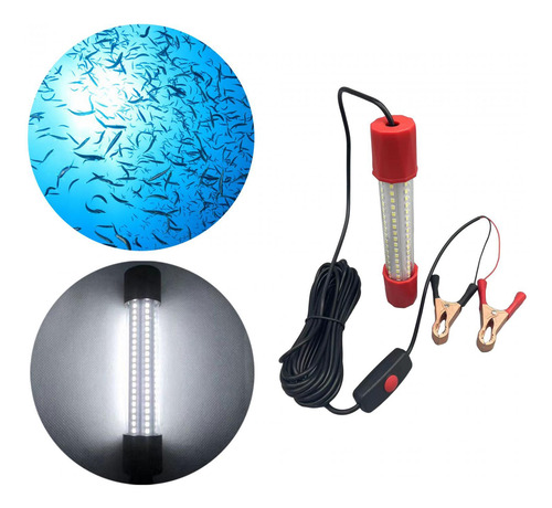 Luz De Pesca Nocturna Sumergible 108led, Luces Luz Azul