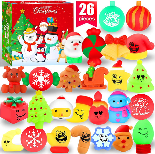 Squishies, Paquete De 26 Juguetes Mochi Squishy, Christmas K