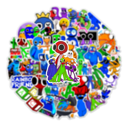 400 Pegatinas Del Juego Roblox Rainbow Friends Rainbow Frien