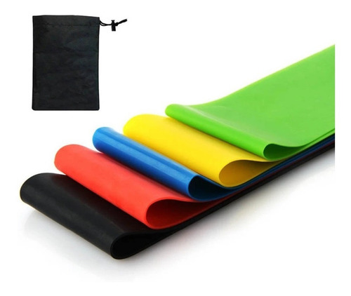 Kit De 5 Bandas Ligas De Resistencia Yoga Ejercicio