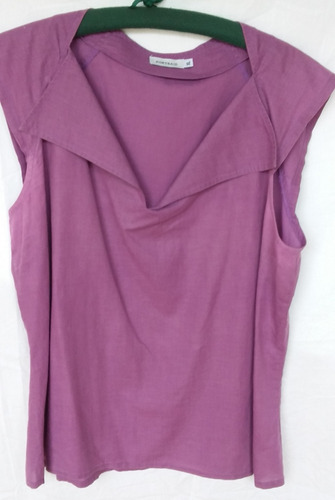 Blusa Usada De Mujer Talle Xl Portsaid Sin Magas Violeta