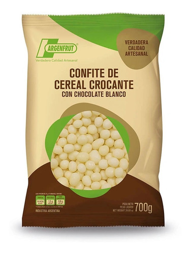 Cereal Crocante Chocolate Blanco Argenfrut  700 Grs Ciudad C