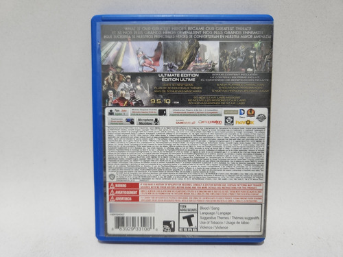 Caixa Vazia Injustice Gods Among Us Original Para Ps Vita (Usado)