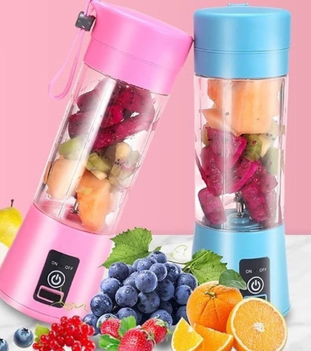 Mini Liquidificador Portátil Recarregável Usb Colorido