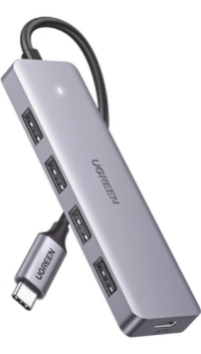 Hub Usb-c 3.0 4 En 1 | 4 Puertos Usb-a (5gbps) | Carcasa Abs