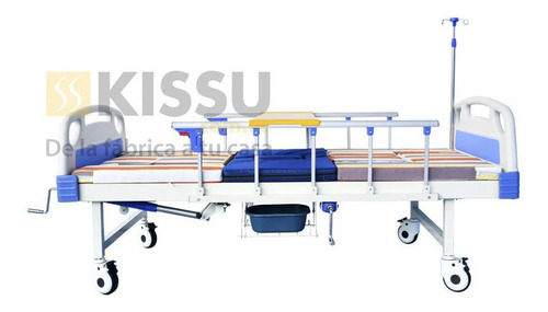 Imagen 4 de 4 de Cama Hospitalaria G4 Manual Posiciones + Colchon + Baranda
