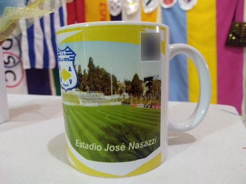 Taza Bella Vista, Con El Nasazzi Y Qr Con Himno Del Club