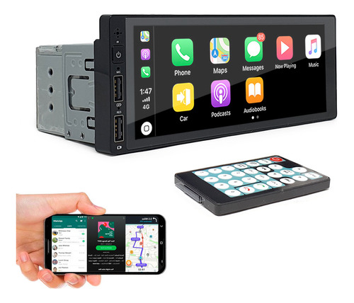 Central Multimídia 1 Din Astra 2003 Android Auto Controle
