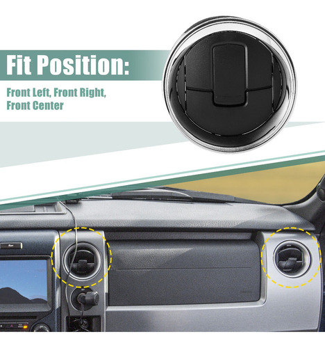 S Rejilla Salida Aire Negro Para Ford F150 2009-2014