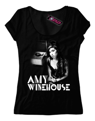 Remera Amy Winehouse 2 Jazz Rhythm Blues Premium Dtg Mujer 