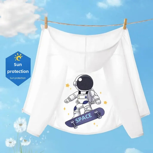 Chaqueta Con Capucha Con Protección Solar De Verano Para Niñ