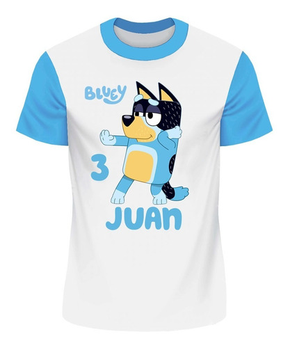 Franela Camisa Niña Y  Niño Bluey Poliester