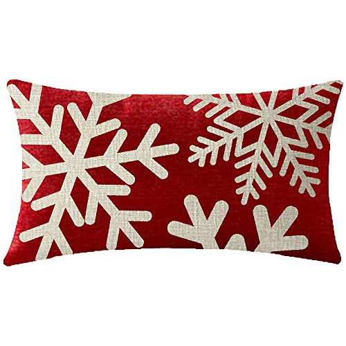 Felices Fiestas, Funda De Almohada Cuadrada De 12x20 Pu...