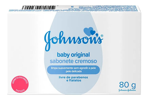 Sabão Em Barra Johnson's Baby De 80 G