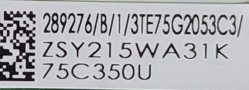 Main Para Tv Toshiba 289276 / Td.mt9020.703 / Modelo 75c350u (Usado)