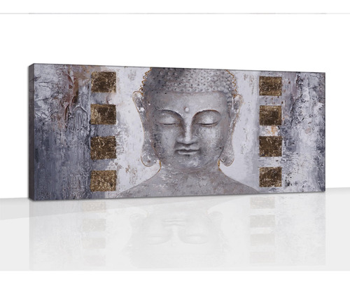 Cuadro Moderno Canvas Buda Elegante Minimalista 70x170cm 