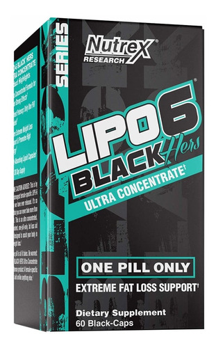  Lipo-6 Black Hers Ellas Quemador De Grasa 60caps Usa Import