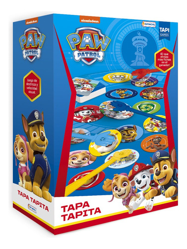 Juego De Mesa Tapa Tapita Paw Patrol Velocidad Visual