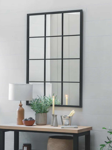 Espejo 100 X 130 Ventana Rectangular De Aluminio Tendencia