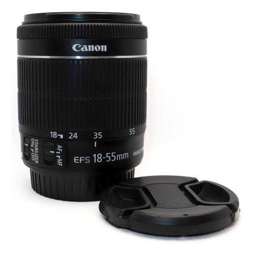 Lente Canon Ef-s 18-55mm F3.5-5.6 Is Stm Canon Ef-s Preto (Usado)