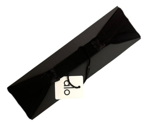 Banda Deportiva Para Cabello Ancha Alo Yoga Elastica Negro Unitalla Lisa