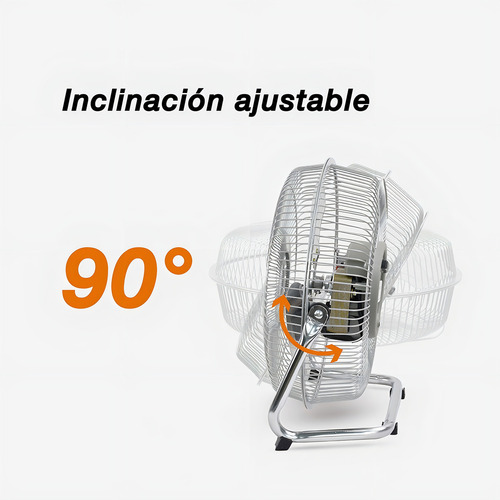 Ventilador De Piso Y Pared Mytek 3336 De 10 Pulgadas 2 En 1 25.4 Cm 60hz Plateado Gris Metal 3