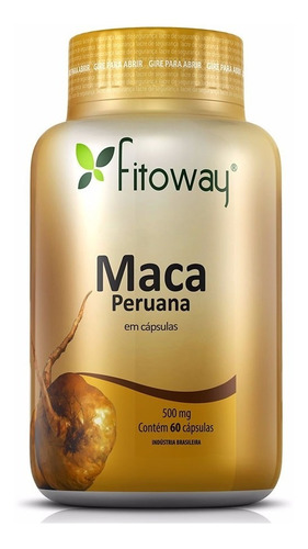 Maca Peruana 100% Pura - Fitoway - 60 Cápsulas