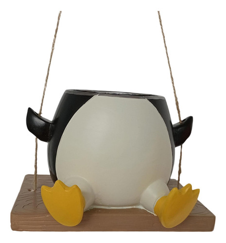 Maceta Oscilante De Pingüino Para Flores, Columpio, Maceta
