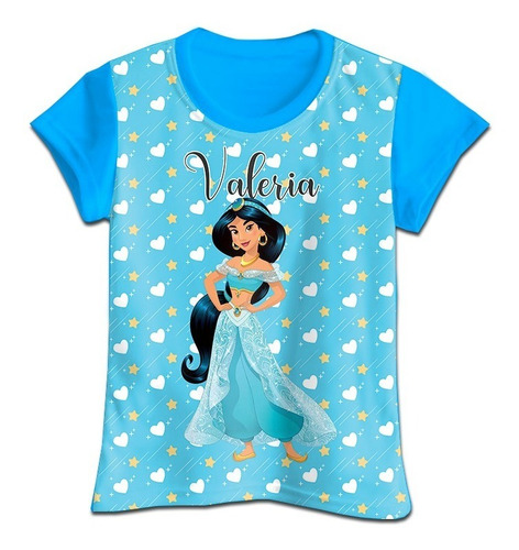 Franela Camisa Niña Princesa Jasmin Jazmin Aladdin 