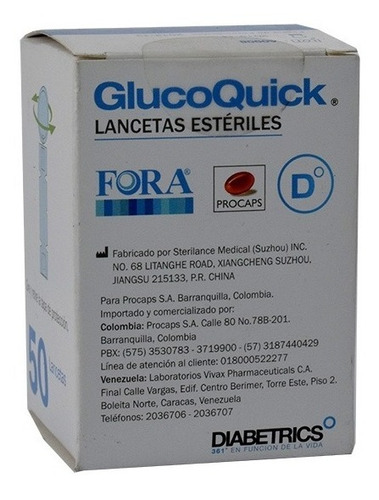 Lancetas Glucoquick X 100 Unidades