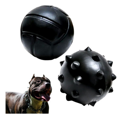 Bola Maciça Pitbull Brinquedo Anti-stress Grande Resistente 