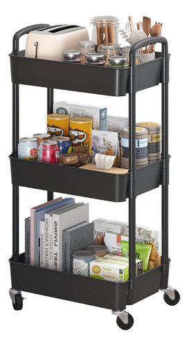 Carrito Organizador Ruedas Multiusos 3 Niveles Rack Trolley
