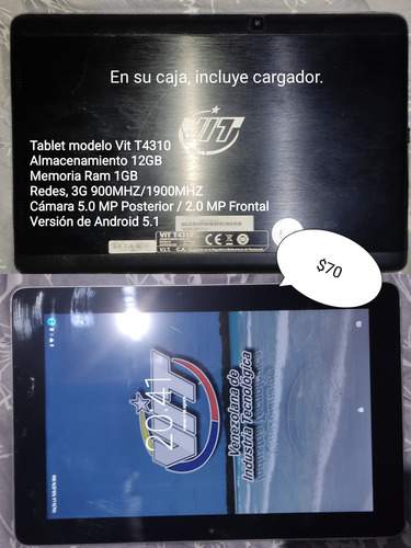 Tablet Teléfono Modelo Vit T4310