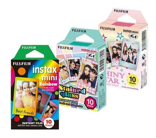 Fujifilm Instax Mini Film Rainbow - Staind Glass - Shiny Sta