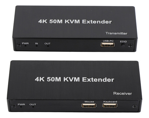 Extensor Kvm 4k Sobre Interfaz Multimedia Cat6 50m Hd 1080p