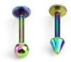 Piercing Arco Iris Orgullo Gay Lgbt X 8 Piezas