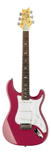 Guitarra eléctrica PRS Guitars SE Silver Sky John Mayer solidbody de álamo dragon fruit con diapasón de palo de rosa