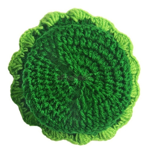 Imagem 3 de 5 de Conjunto Newborn Croche Vagem Ervilha Verde - Casulo Rede