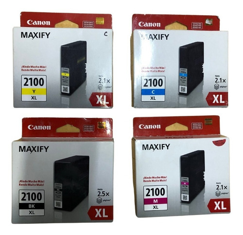 Canon Pgi-2100xl Negro, Magenta, Amarillo Originales