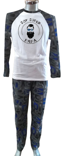 Pijama Personalizada Hombre Diseño Letras Adid4s